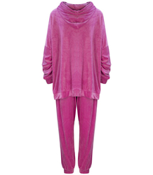 SPORT velurová mikina s kapucí PLUS SIZE Oversize