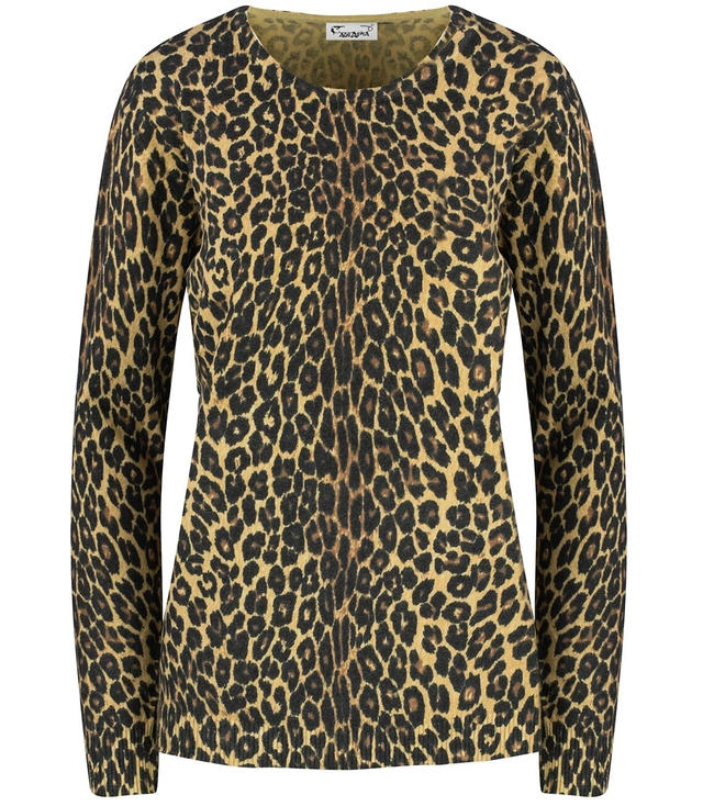 Klasický dámský leopardí svetr VALERIA