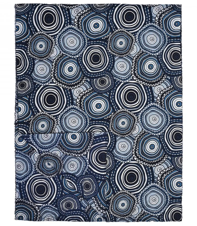 Stylový šátek se střapci abstraktní měkký hladký 180x75 cm