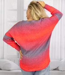 Teplý dámský svetr oversize beautiful OMBRE