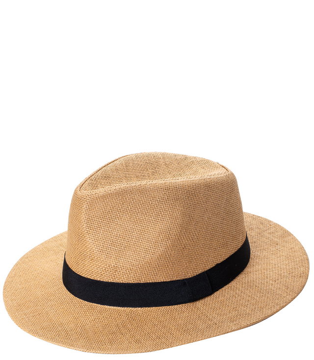 Pánský panamský klobouk s černým pruhem