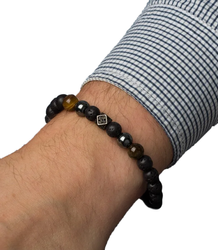 Pánský náramek s přírodními kameny