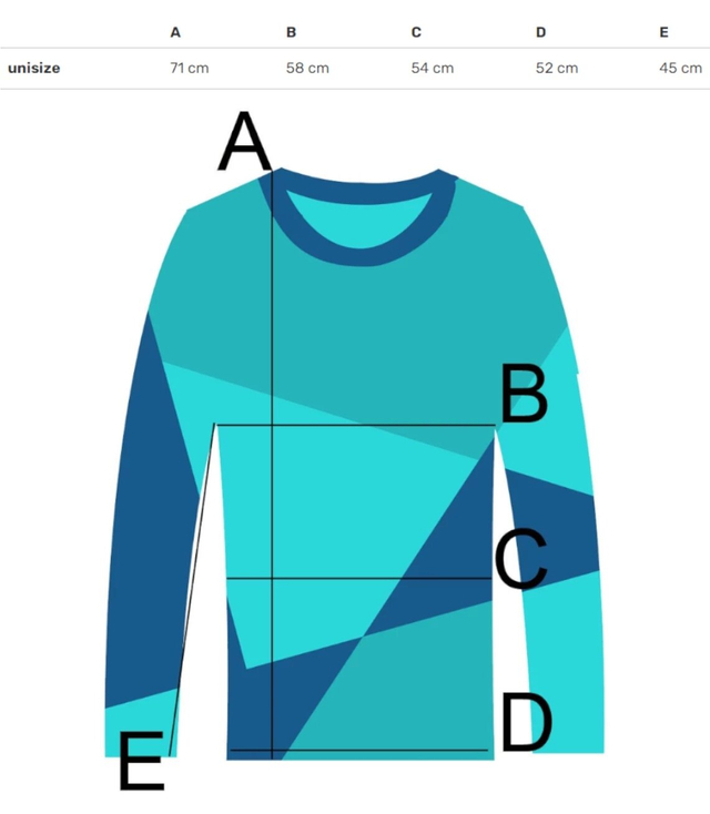 Dlouhý teplý pruhovaný svetr IZA