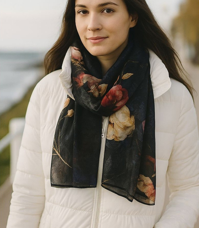 Dámský vzorovaný šátek 70x180