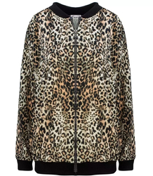 Teplá bunda bomber mikina semišová POP ART