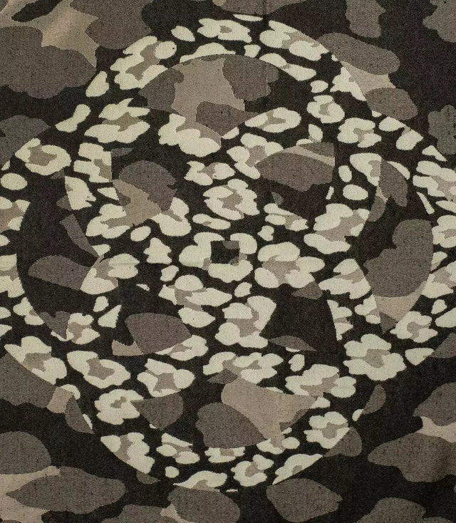 Teplá šála barevná moro třpytky