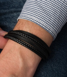 Pánské náramky ideální pro dárek pletené