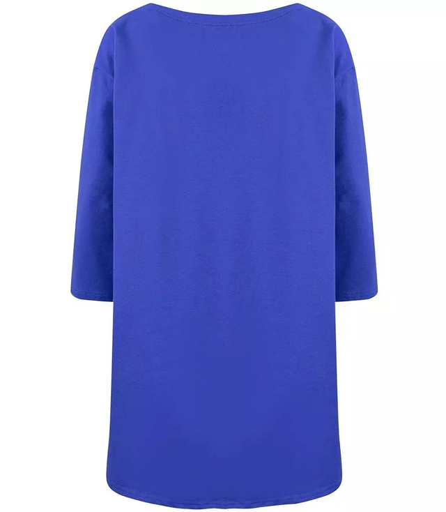 Nadměrná blůza blouson s dlouhou zadní kapsou