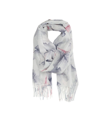 Dámská šála s květinovým vzorem 180x70