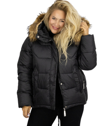 WINTER QUEEN teplá zimní bunda delší bomber bunda