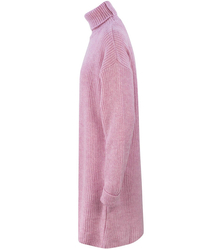 Jednobarevný pletený svetr šaty GOLF