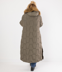 Dlouhá prošívaná zimní bunda URBAN LONG PUFF