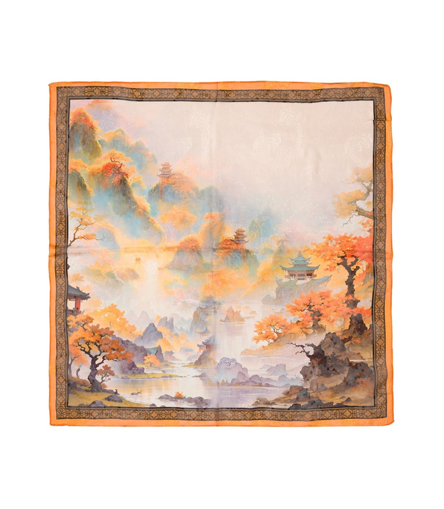 Elegantní dámská šála s šíleným vzorem 70x70