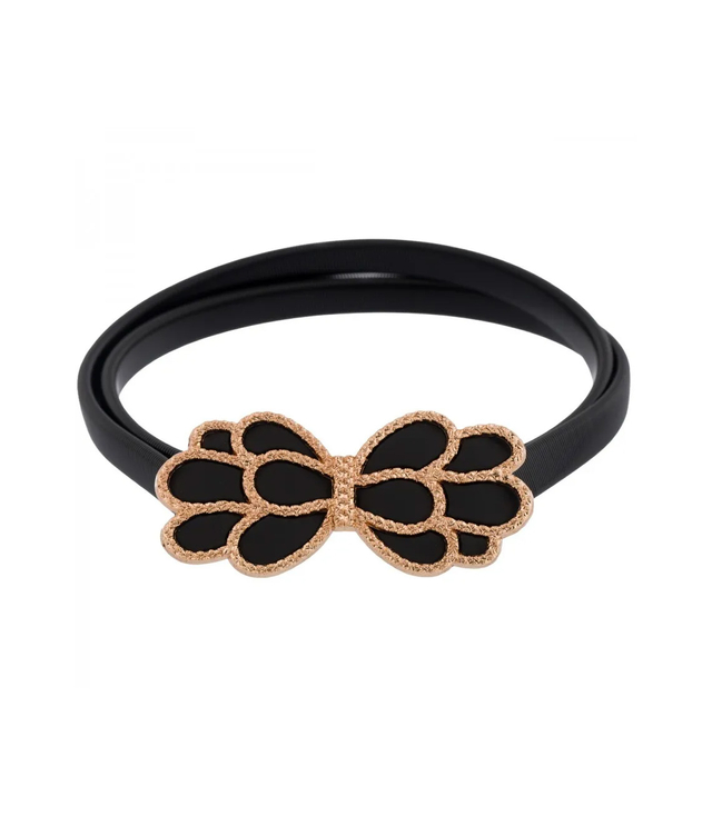 Dámský pásek s ozdobnou sponou k šatům