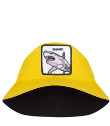 Oboustranná čepice BUCKET HAT s výšivkou žraloka