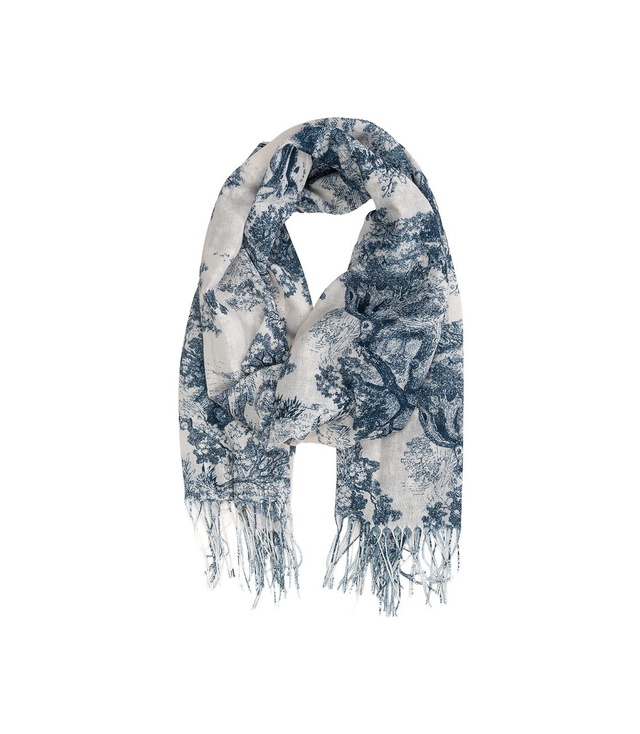 Dámská luxusní šála s květinovým vzorem 180x70