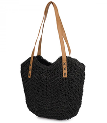 Dámská plážová taška boho openwork pro letní košík shopper