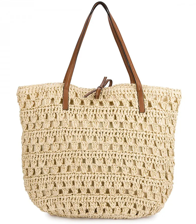 Ažurová boho taška na léto s podšívkou a zipem