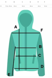 Teplá silná BLUZA s rozparkem