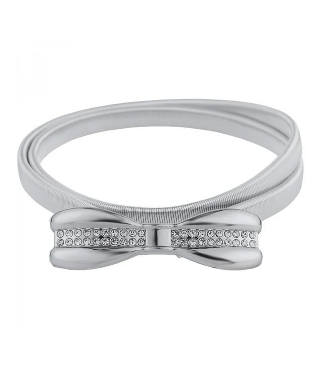 Dámský pásek s ozdobnou sponou k šatům