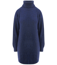 Jednobarevný pletený svetr šaty GOLF