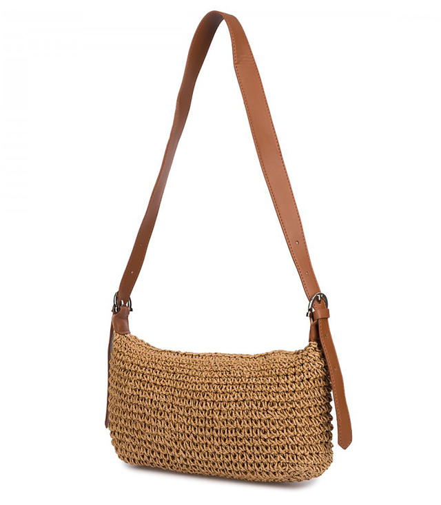 Boho kabelka z rafie s nastavitelným silnějším popruhem