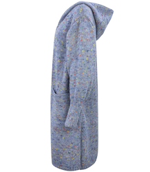 Dlouhý tlustý svetr CARDIGAN bufetový rukáv