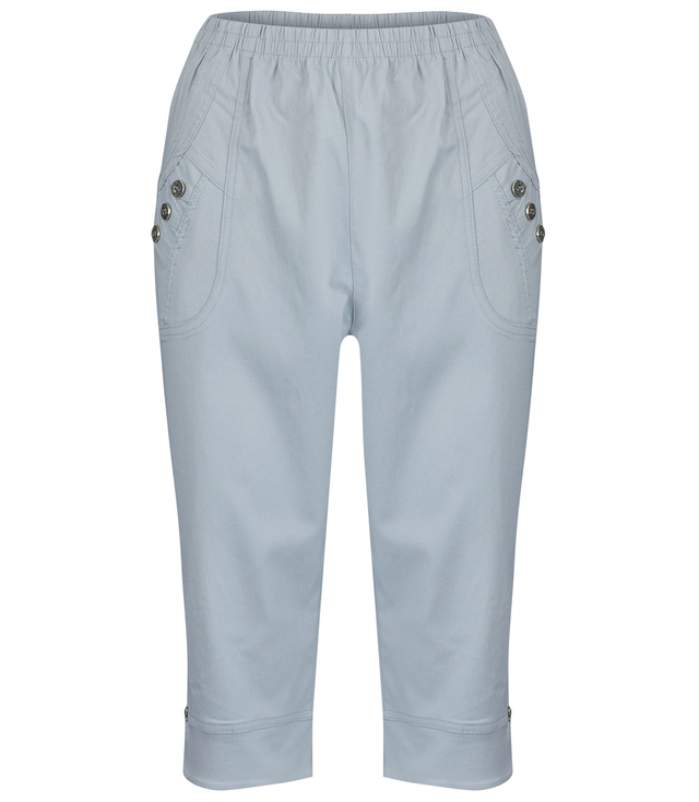 Pohodlné, elastické 3/4 kalhoty s gumičkou nadměrná velikost DORIS