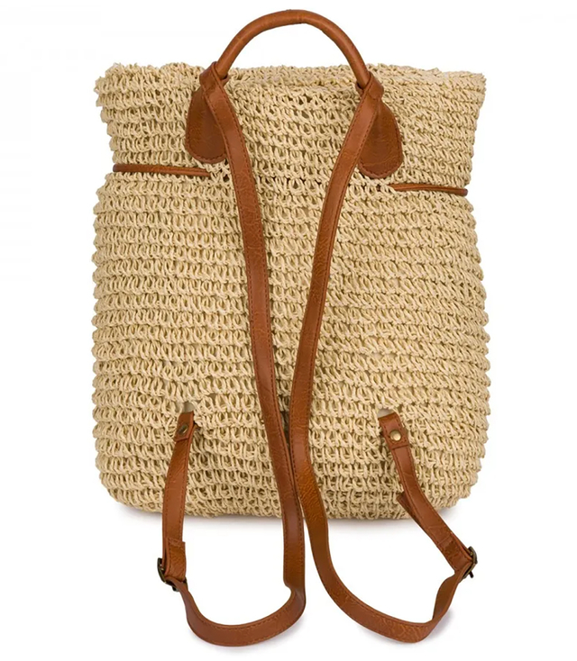 Batoh boho pletené slámy letní stylové pro léto 