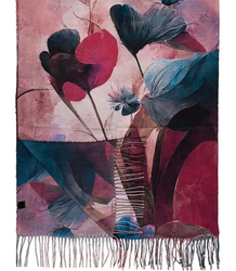 Dámský čtvercový šátek s třásněmi AGRAFKA