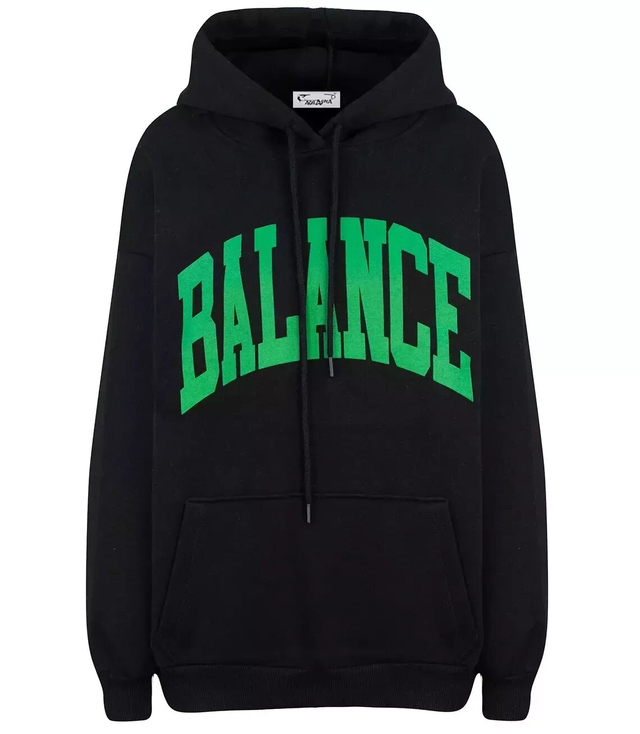 BALANCE oversize unisex mikina s velkými nápisy