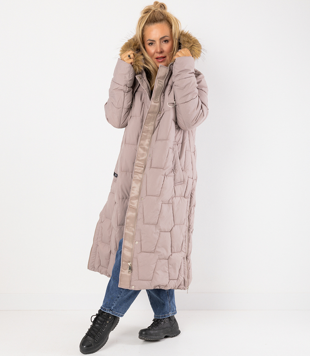 Dlouhá prošívaná zimní bunda URBAN LONG PUFF