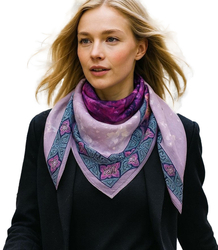 Elegantní dámská šála s šíleným vzorem 70x70