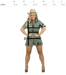 Dámský džínový krátký oblek SAFARI CHIC