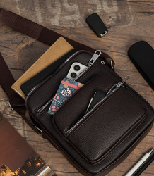 Pánská malá obdélníková polstrovaná taška elegantní