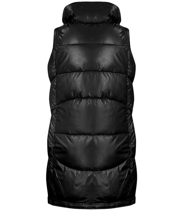 Dámská dlouhá vesta bez rukávů s kapsami