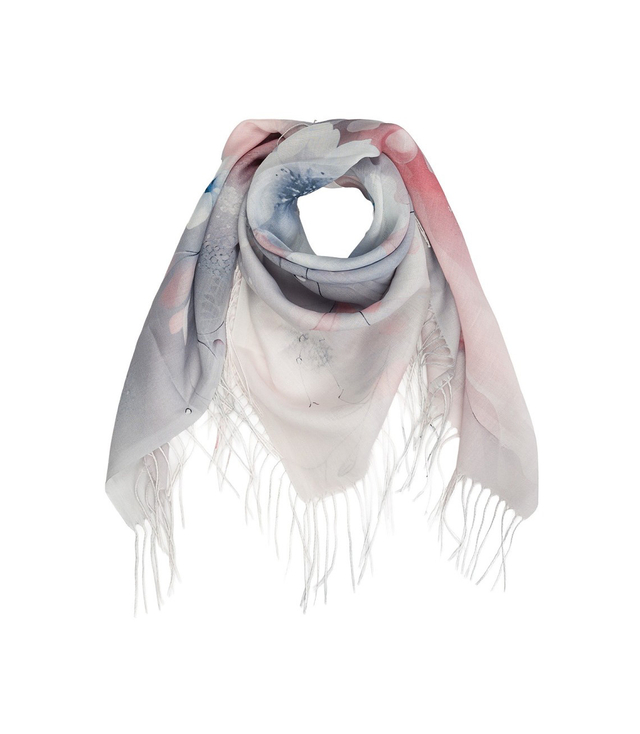 Dámská šála s květinovým vzorem 180x70