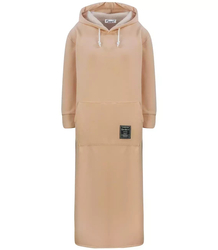 Dlouhé mikinové oversize šaty