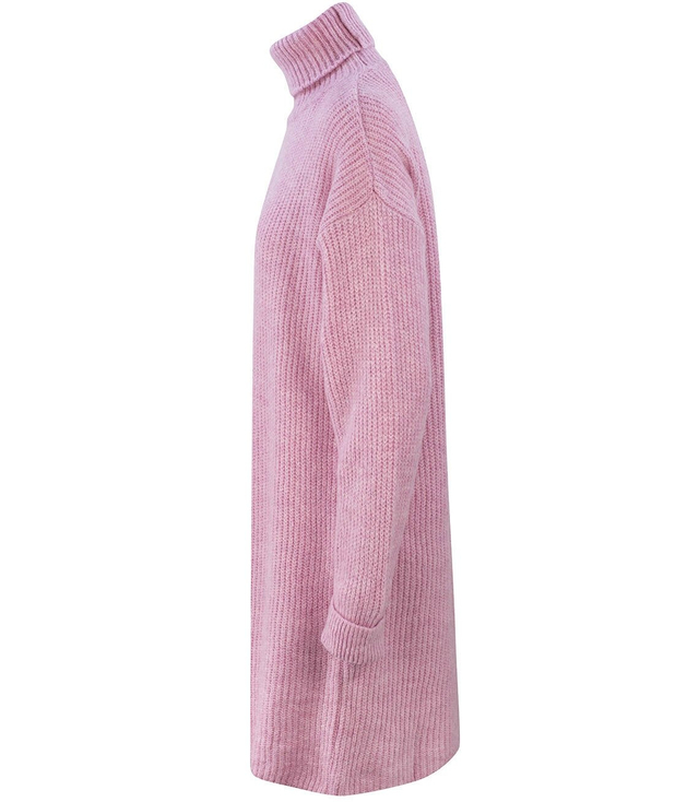 Jednobarevný pletený svetr šaty GOLF