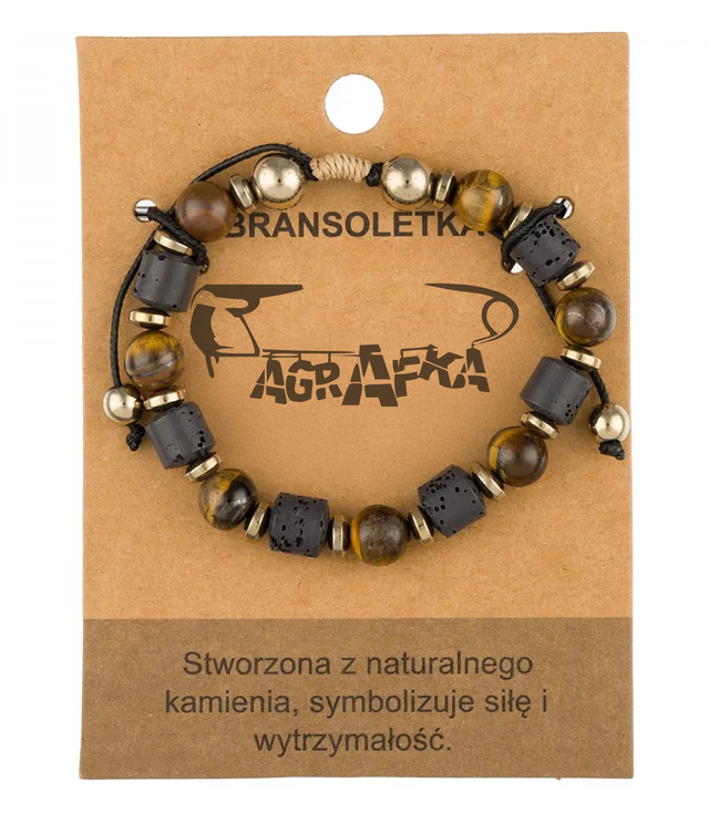 Pánský náramek s přírodními kameny