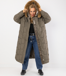 Dlouhá prošívaná zimní bunda URBAN LONG PUFF