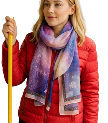 Dámský vzorovaný šátek 70x180