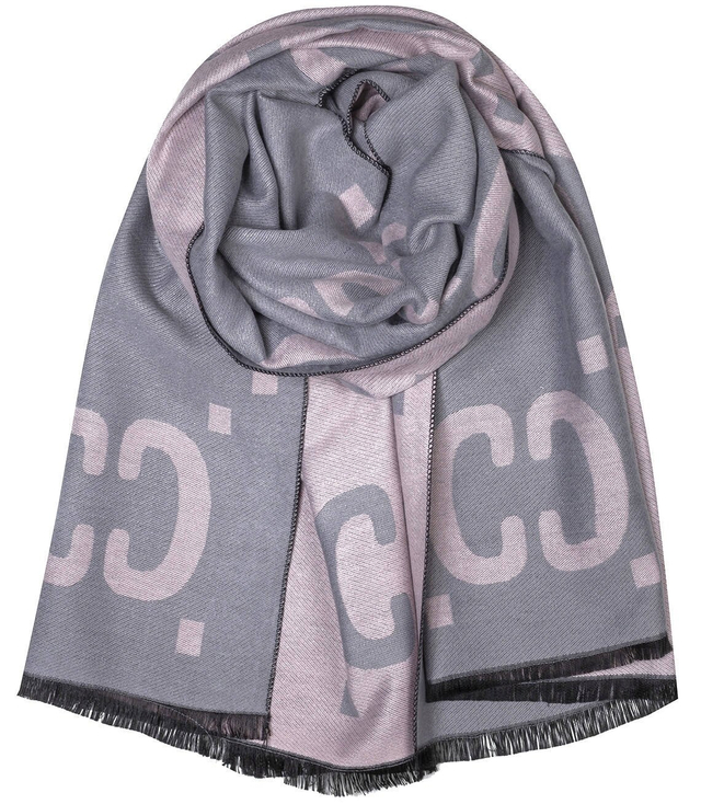 Tkaný šátek vzor CC reverzibilní