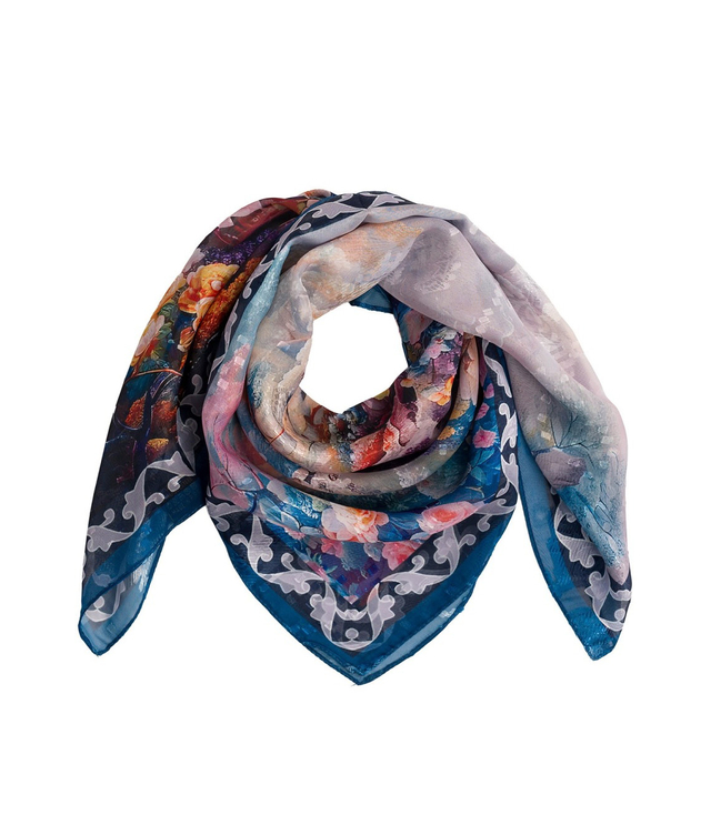 Elegantní dámská šála s šíleným vzorem 70x70