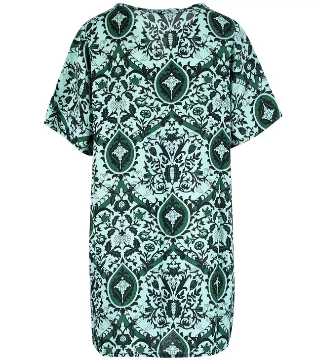 Letní šaty volná tunika barevné vzory NINA