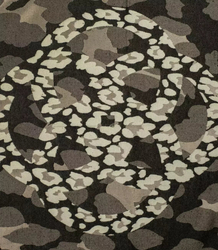 Teplá šála barevná moro třpytky