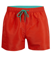 Jednobarevné plavky s kontrastní šňůrkou