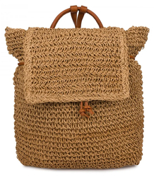 Batoh boho pletené slámy letní stylové pro léto 