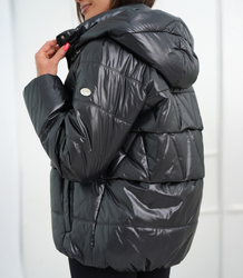 Dámská zateplená bunda bomber s prošíváním JAGNA