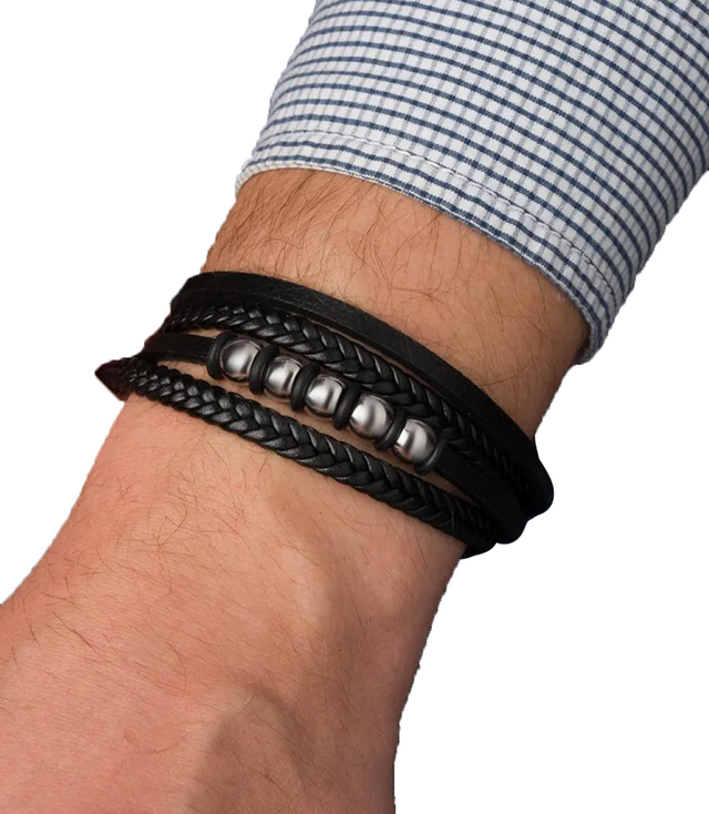 Pánské náramky ideální pro dárek pletené